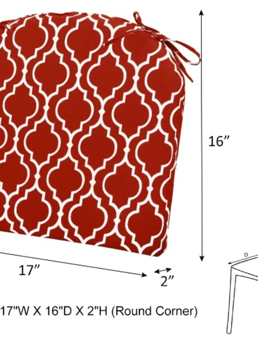 Downluxe Chair Seat Cushion Set - Picture 5 of 5